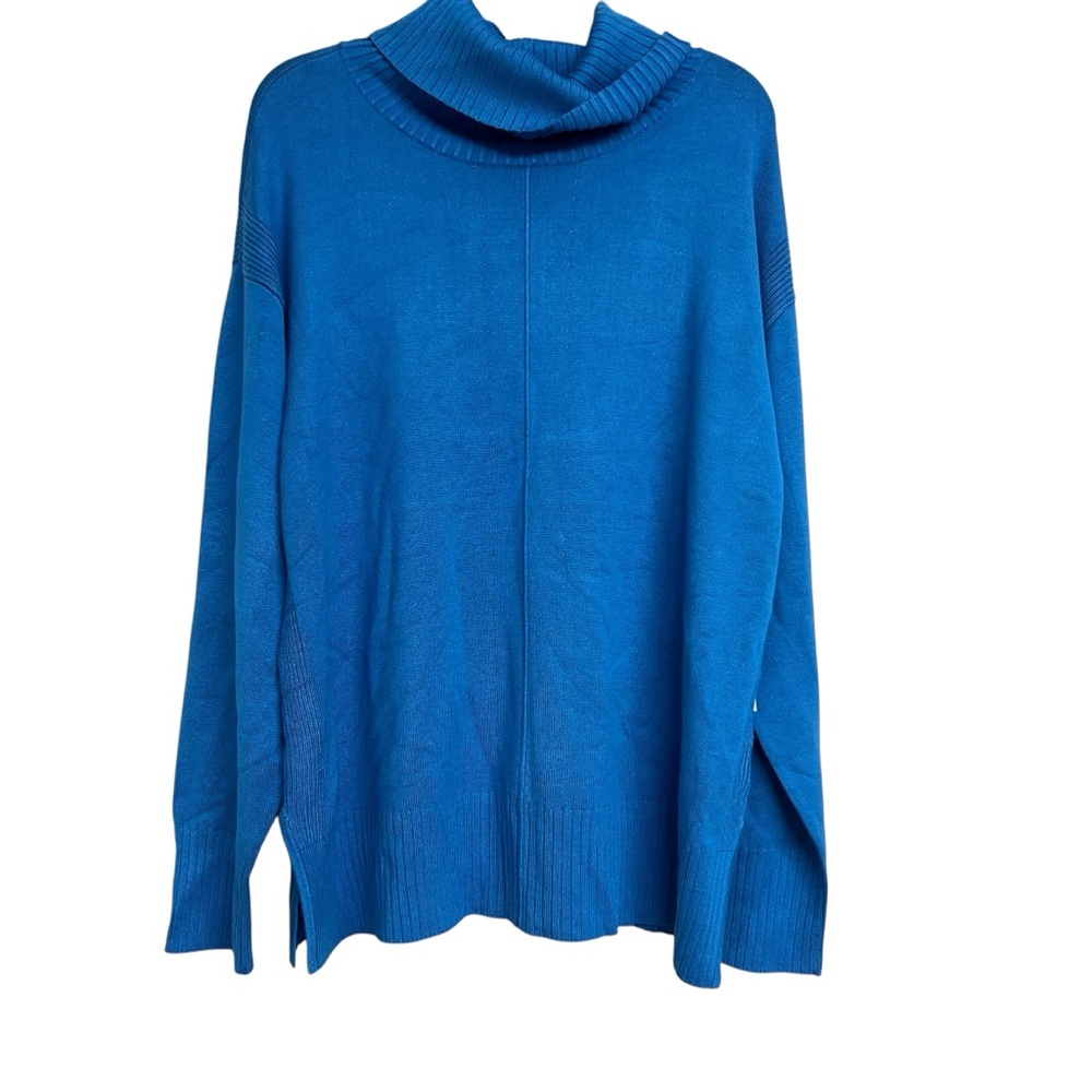 NWT Tribal‎ Women's Blue Turtleneck Long Sleeve Sweater XL